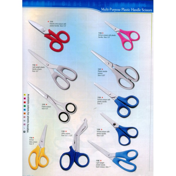 Multi-Purpose Plastic Handle Scissors